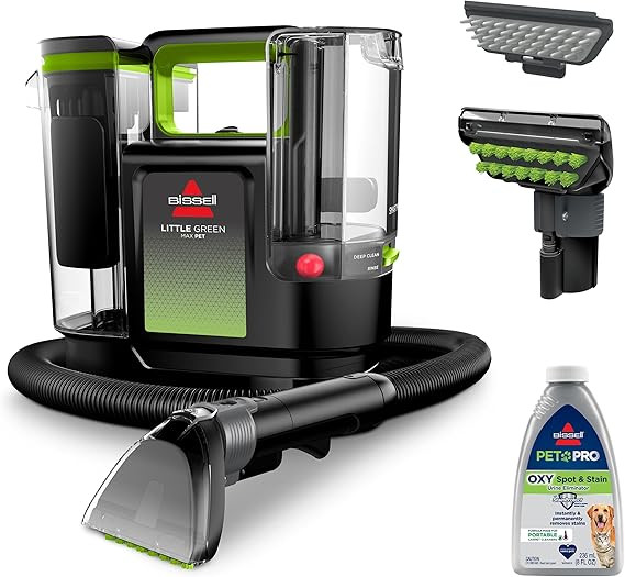 BISSELL® Little Green® Max Pet SmartMix Portable Carpet and Upholstery Deep Cleaner, Car/Auto D... | Amazon (US)