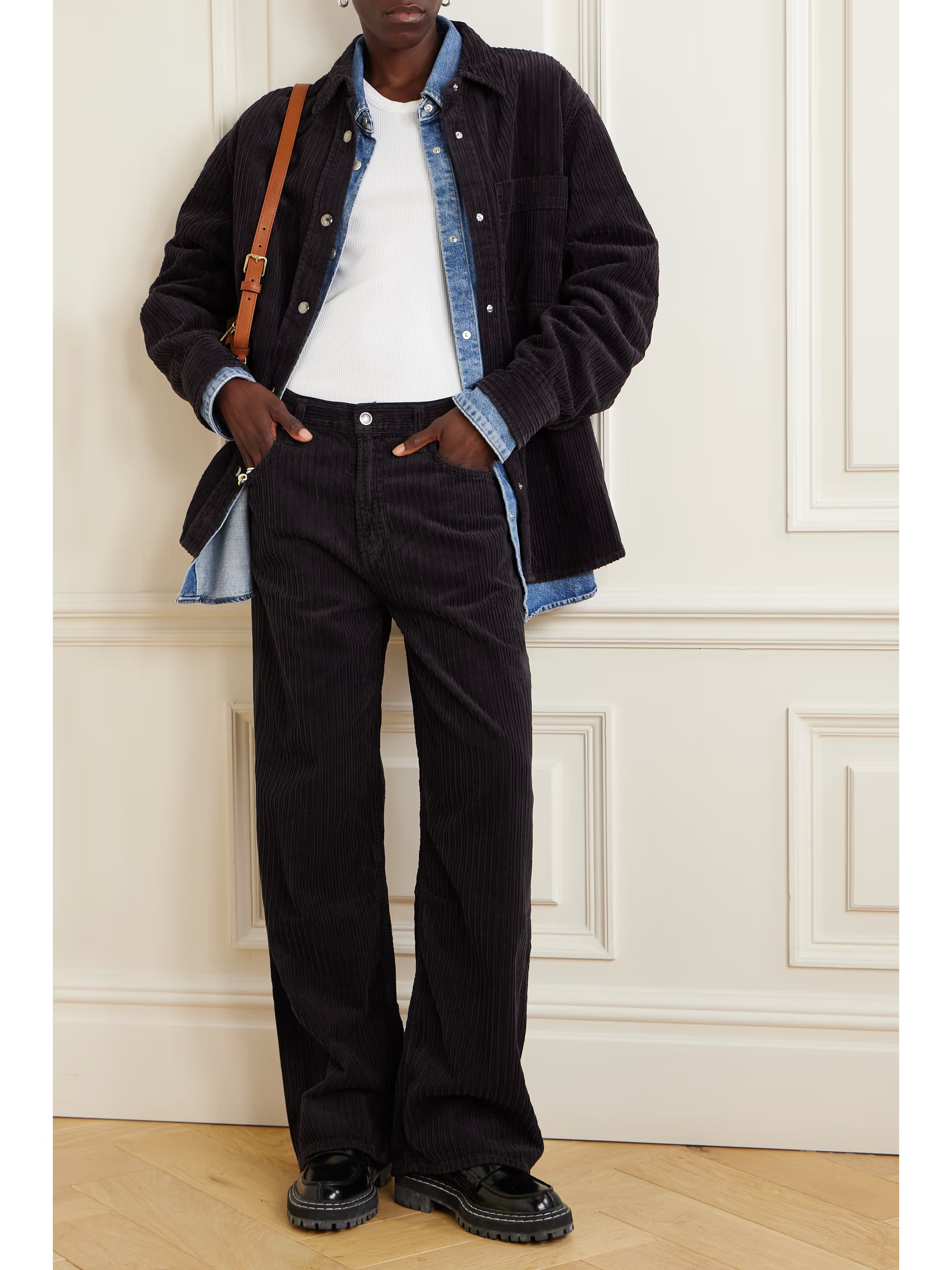 Low Slung Baggy cotton-corduroy wide-leg pants | NET-A-PORTER (UK & EU)
