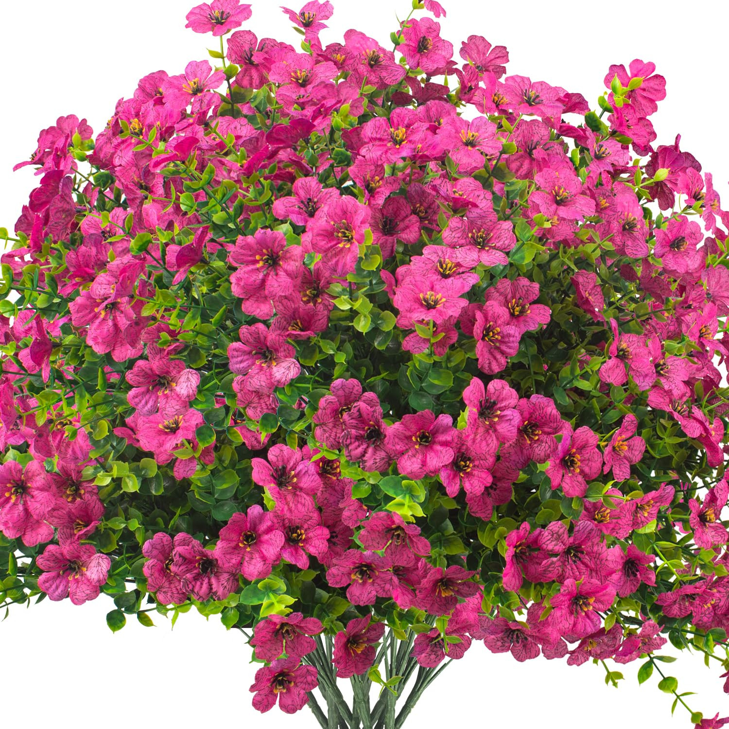 Artificial Fake Flowers for Outdoor Spring Decoration, 16 Bundles Faux Silk Colorful Daisy UV Res... | Amazon (US)