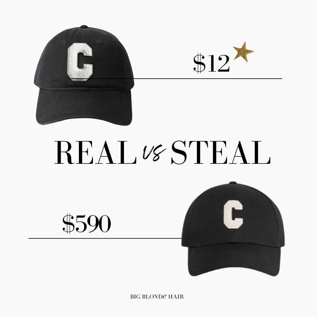 Real vs Steal: $590 Designer Logo Baseball Cap vs $12 Look for Less 

 #LTKFindsUnder50