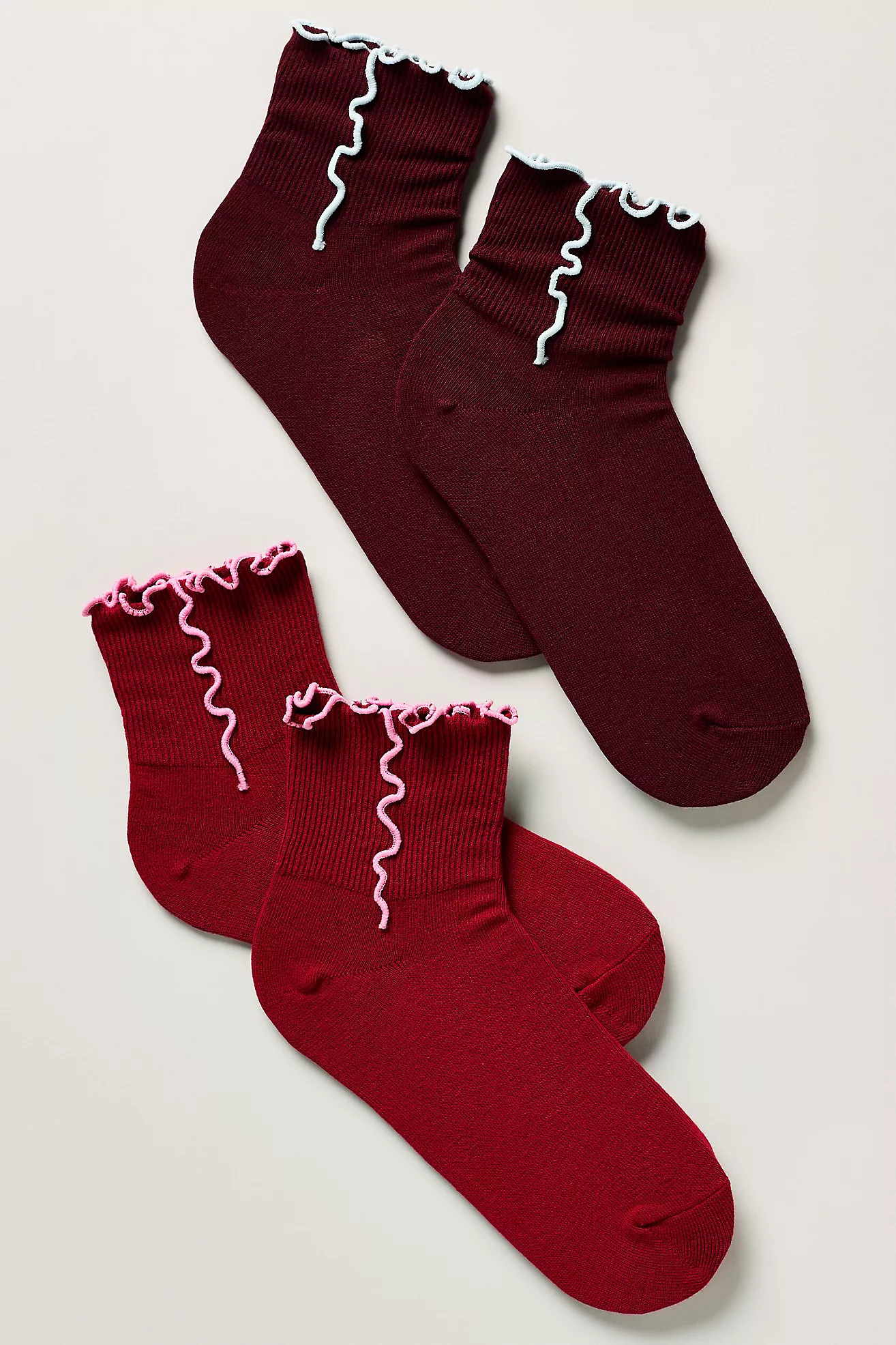 Ruffle Cuff Socks, Set of 2 | Anthropologie (US)