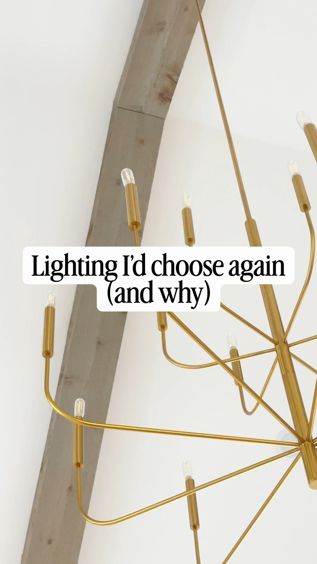 Lighting is one of the biggest factors in how a home feels.

These are the pieces I’d choose again. From the bathroom lighting we use every day to the statement fixtures that define each space.

It’s the layering that makes everything feel warm, elevated, and complete.

I’ve linked everything I use and love ↓
