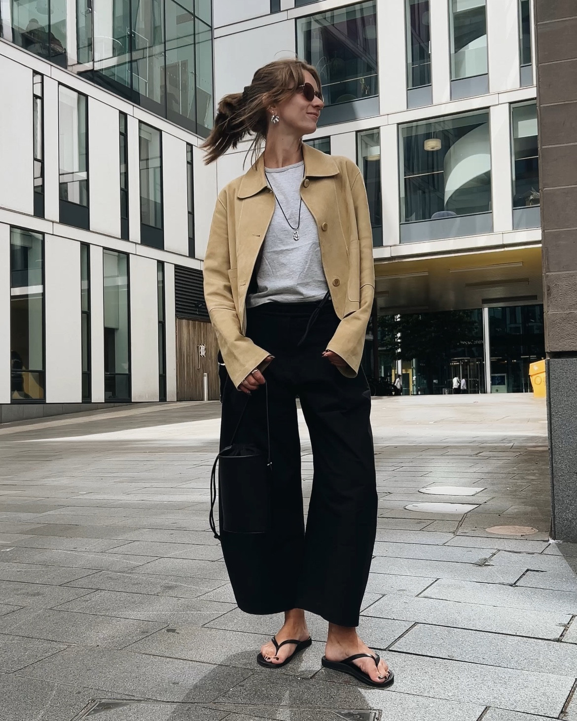 Maybe my favourite outfit yet 🧈 butter suede jacket and the most gorgeous detail trousers of my dreams ✨

#LTKstyletip #LTKsummer #LTKuk