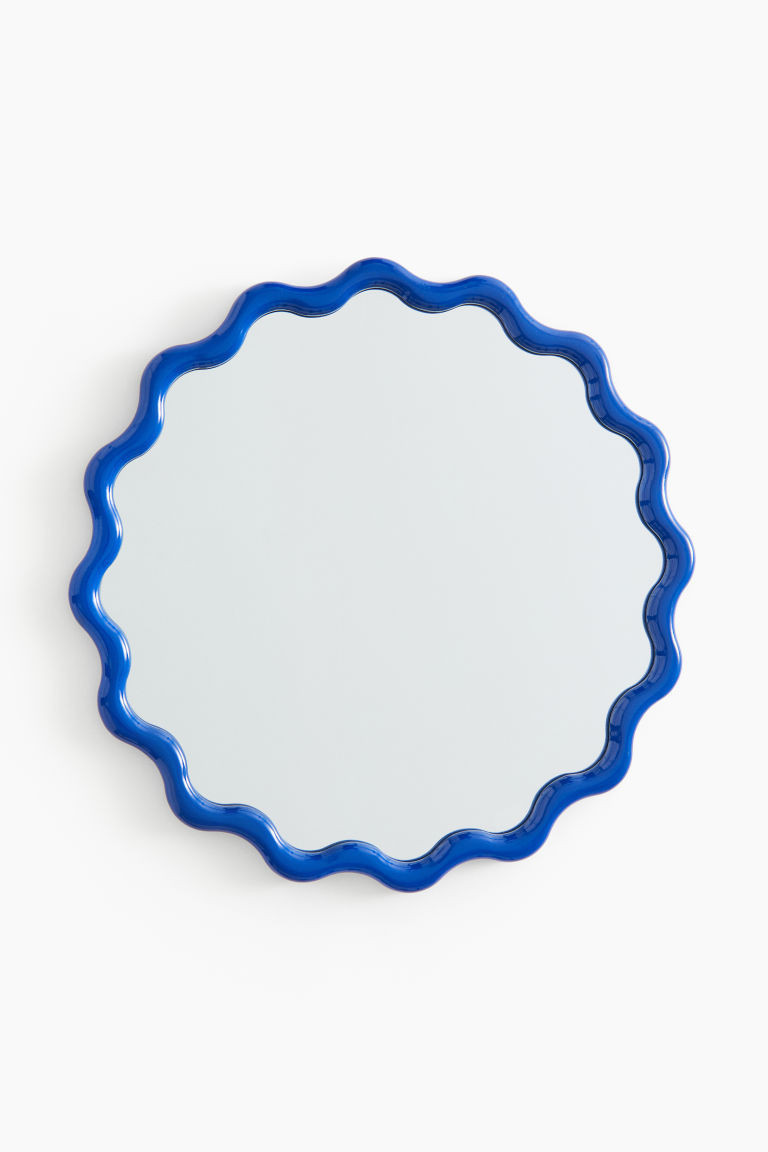 H & M - Wavy mirror - Blue | H&M (UK, MY, IN, SG, PH, TW, HK)