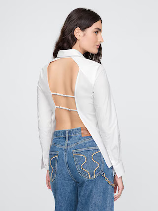 Gap × Cult Gaia Backless Classic Shirt | Gap (US)