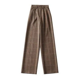 Plaid Wide-Leg Pants | YesStyle Global