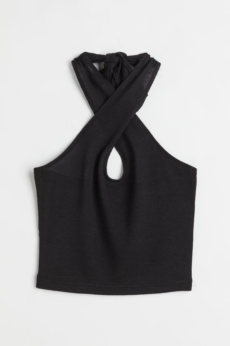 Fine-knit Halterneck Top | H&M (US + CA)