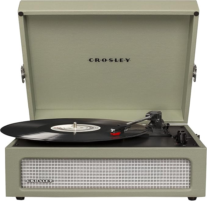 Crosley CR8017B-SA Voyager Vintage Portable Vinyl Record Player Turntable with Bluetooth in/Out a... | Amazon (US)