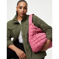 M&S Collection Women's Nylon Quilted Shoulder Bag - Cream, Green,Turquoise,Cream,Burgundy | Marks & Spencer (UK)