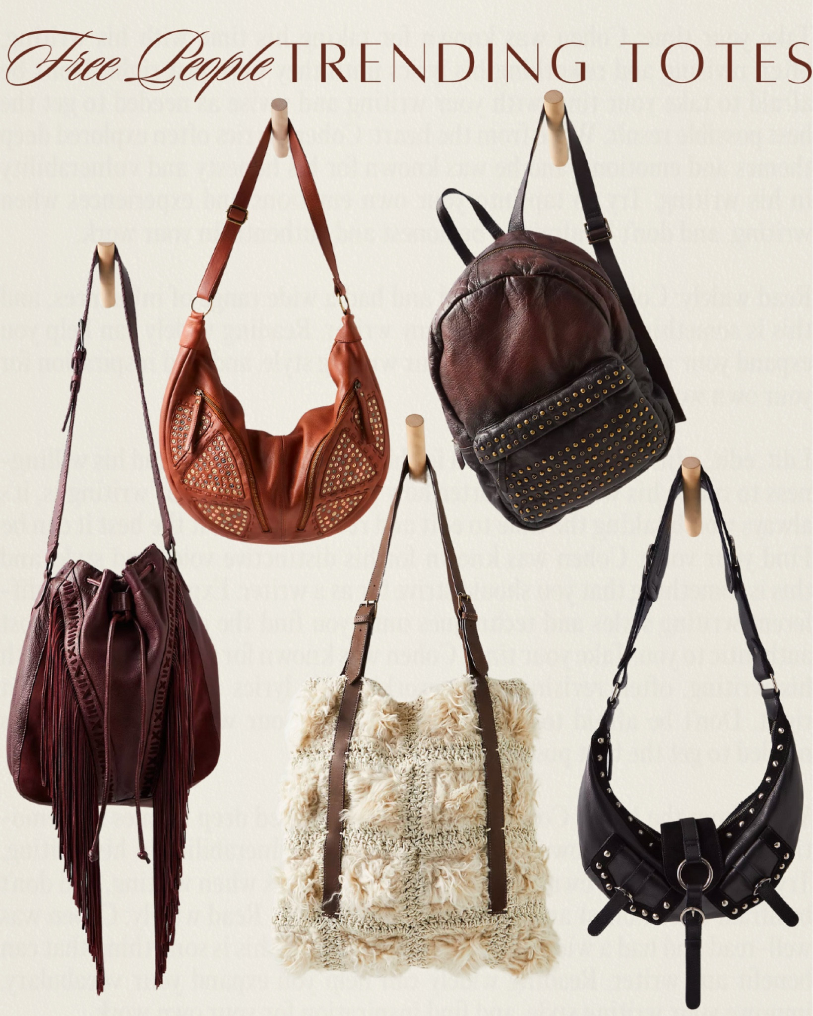 Shop the season’s trending totes — 

Leather bag, casual style, sling bag, Free People, shoulder bag, 2024 style inspo, fringe, leather backpack 

#LTKSeasonal #LTKstyletip #LTKGiftGuide