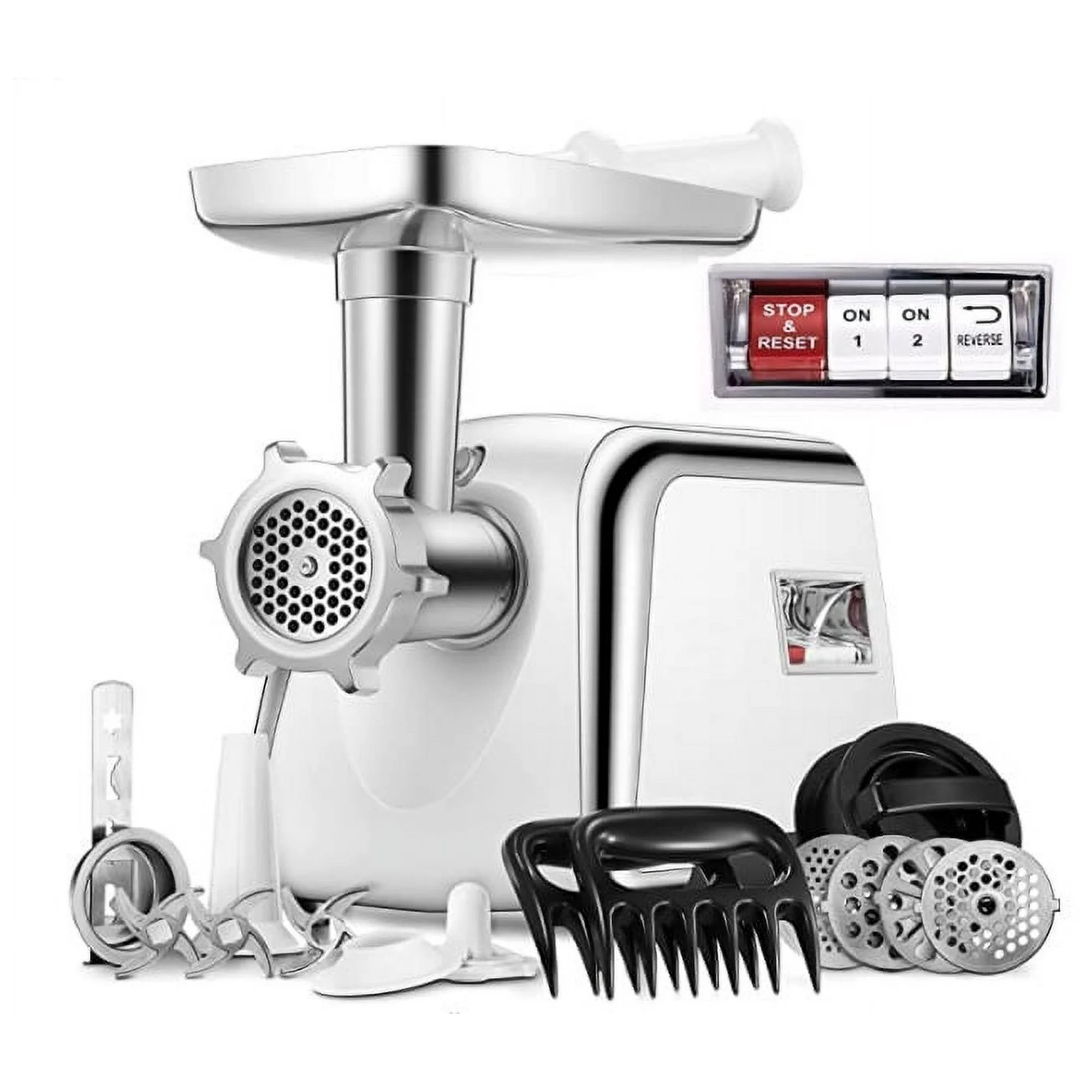 Electric Meat Grinder Heavy Duty, 3000W Max, Sausage Stuffer Maker with 4 Stainless steel Grindin... | Walmart (US)