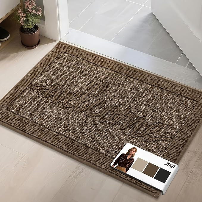 Door Mat 20"x 32",Absorbent Dirt Welcome Mat,Non-Slip Entryway Rugs Washable Indoor Entrance Mats... | Amazon (US)