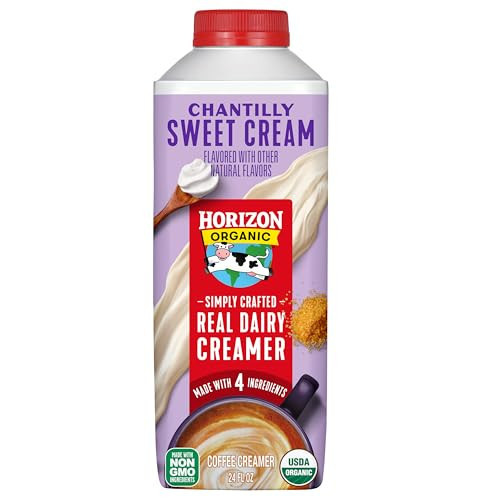 Horizon Organic Real Dairy Chantilly Sweet Cream Coffee Creamer, 24 fl oz | Amazon (US)