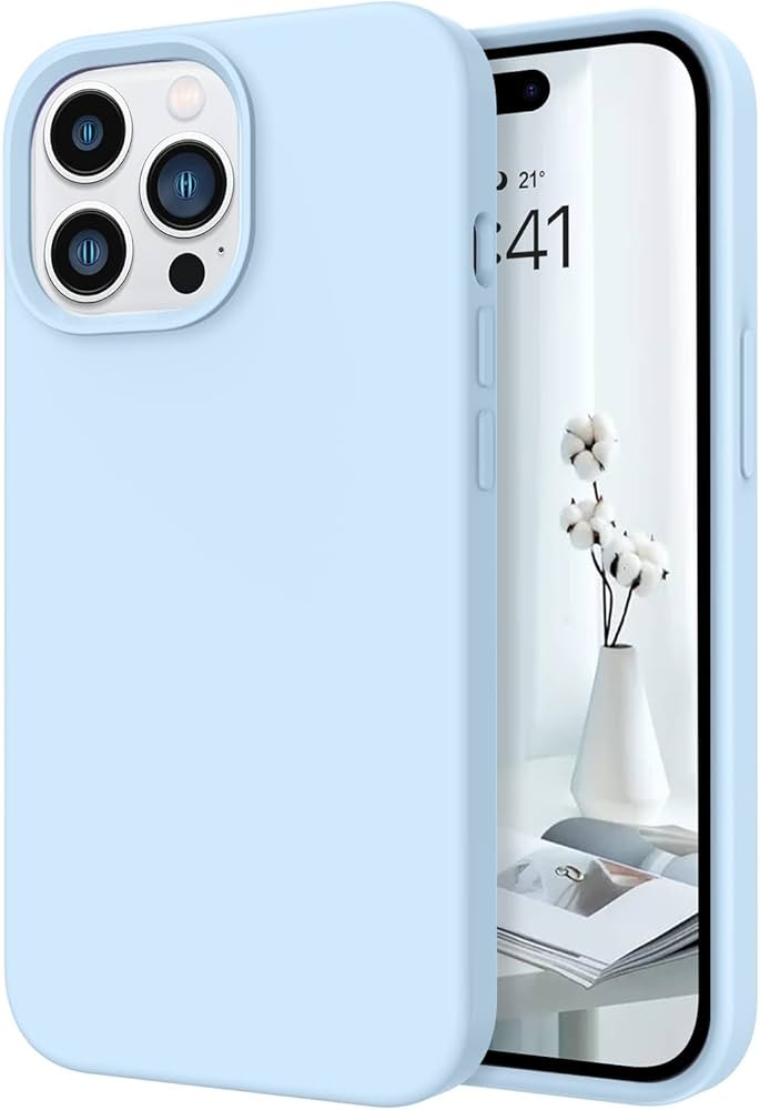 Telaso iPhone 14 Pro Case, Liquid Silicone Soft Gel Rubber iPhone 14 Pro Phone Case Slim Case wit... | Amazon (US)