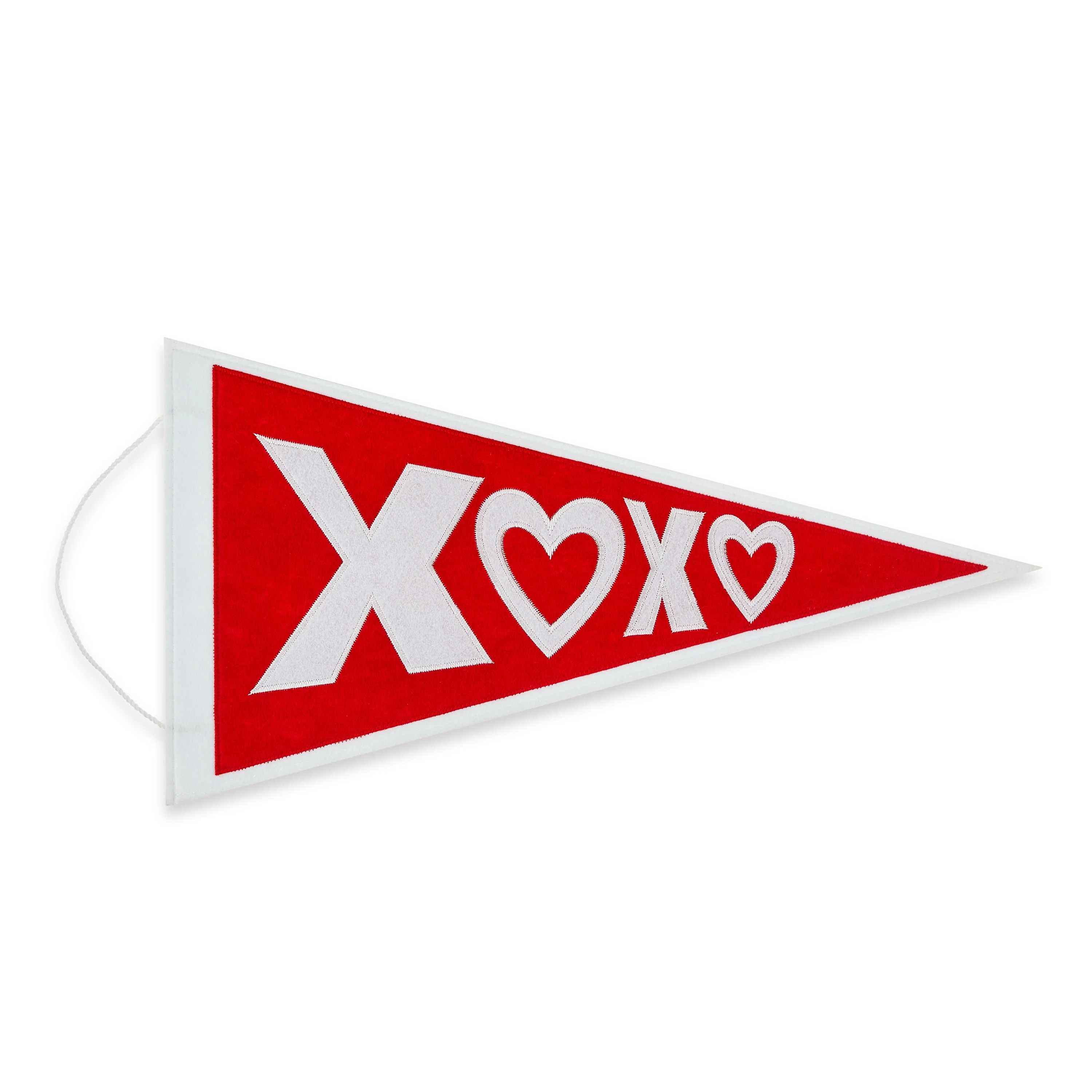 Valentine's Day Red and White XOXO Hanging Banner, 18.5", by Way To Celebrate | Walmart (US)