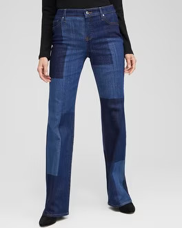 Girlfriend Laser Patch Flare Jeans | Chico's