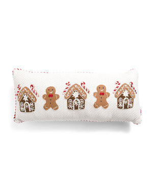 12x28 Gingerbread Candy Cane Pillow | Polyester/Cotton | Marshalls