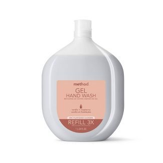 Method Aluminum Gel Hand Soap - Vanilla + Raspberry Refill - 34 fl oz | Target