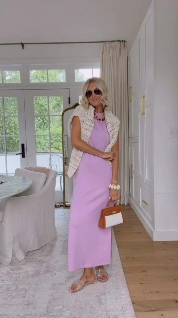 The color of this maxi dress is so good! 😍 The material is comfortable! Such an easy throw on & go dress for the summer! Wearing XS!

Loverly Grey, Walmart, maxi dress, summer sweater, jelly sandals, statement necklace

#LTKSeasonal