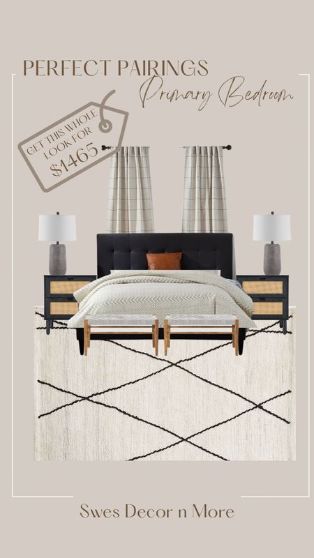 Perfect Pairings…a modern organic primary bedroom, including an upholstered bed, for only $1465 total, for everything you see!

#LTKsalealert #LTKSeasonal #LTKhome