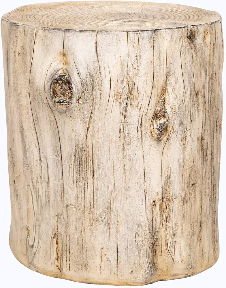 Ball & Cast Concrete Stool End Table, 16.5"H, Grey white | Amazon (US)