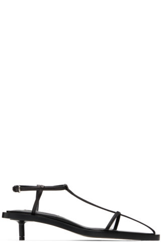 Black Pointed Heeled Sandals | SSENSE