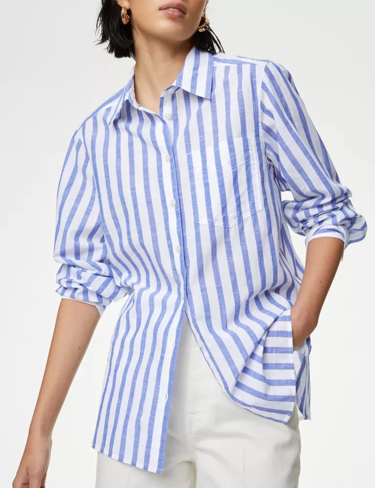 Pure Cotton Striped Shirt | Marks & Spencer (UK)