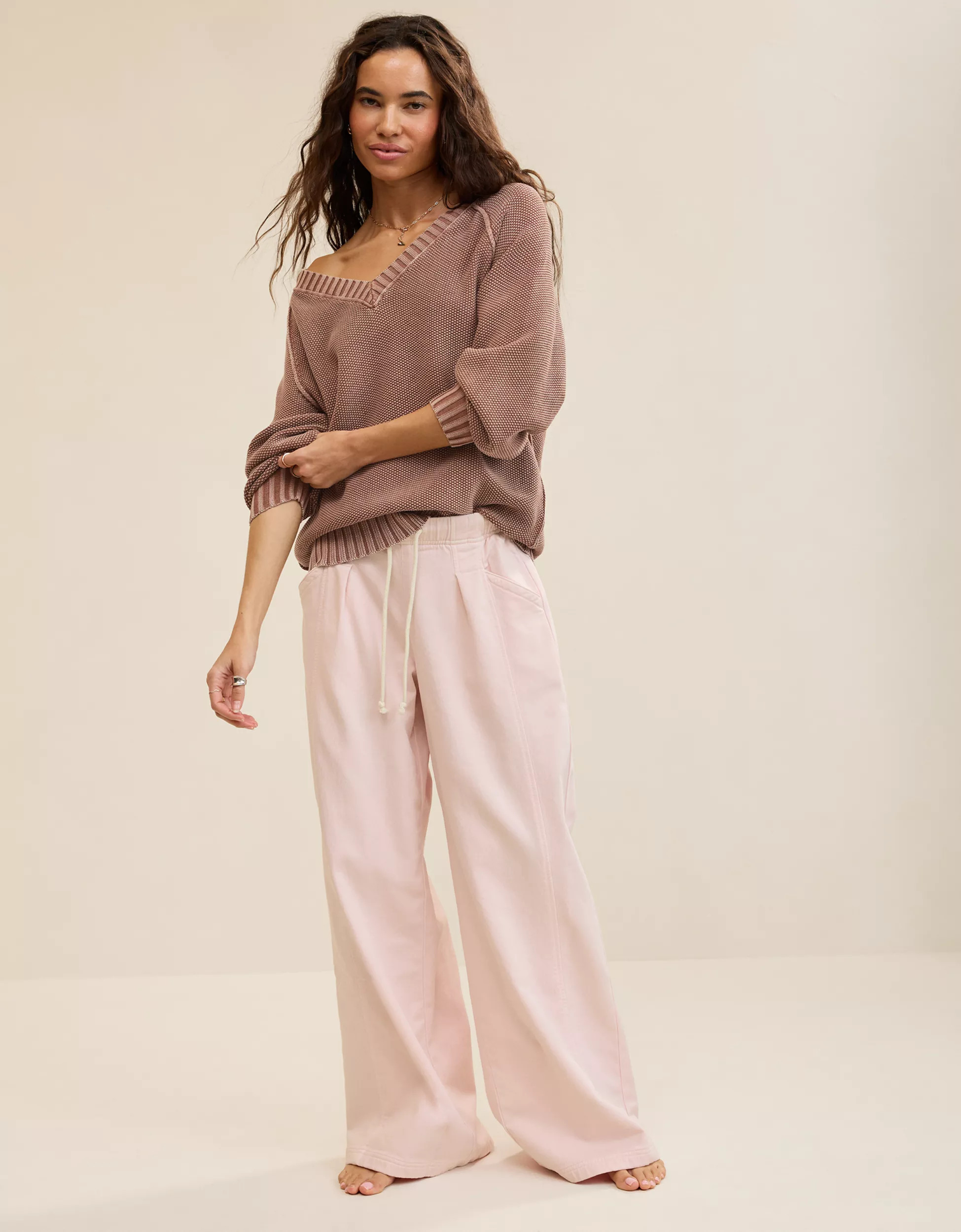 Aerie Daydream Denim Stretch Trouser | Aerie