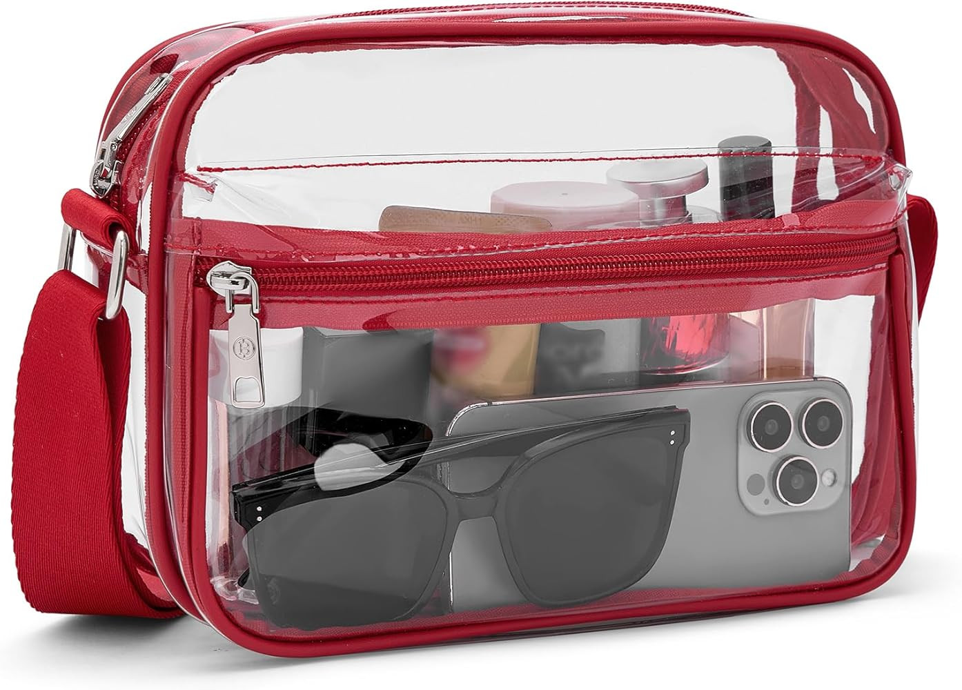 BOSTANTEN Clear Bag for Women Stadium Approved Clear Bags Small Crossbody Purse Trendy for Concer... | Amazon (US)