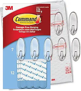 Amazon.com: Command Medium Wall Hooks, Damage Free Hanging Wall Hooks with Adhesive Strips, No To... | Amazon (US)