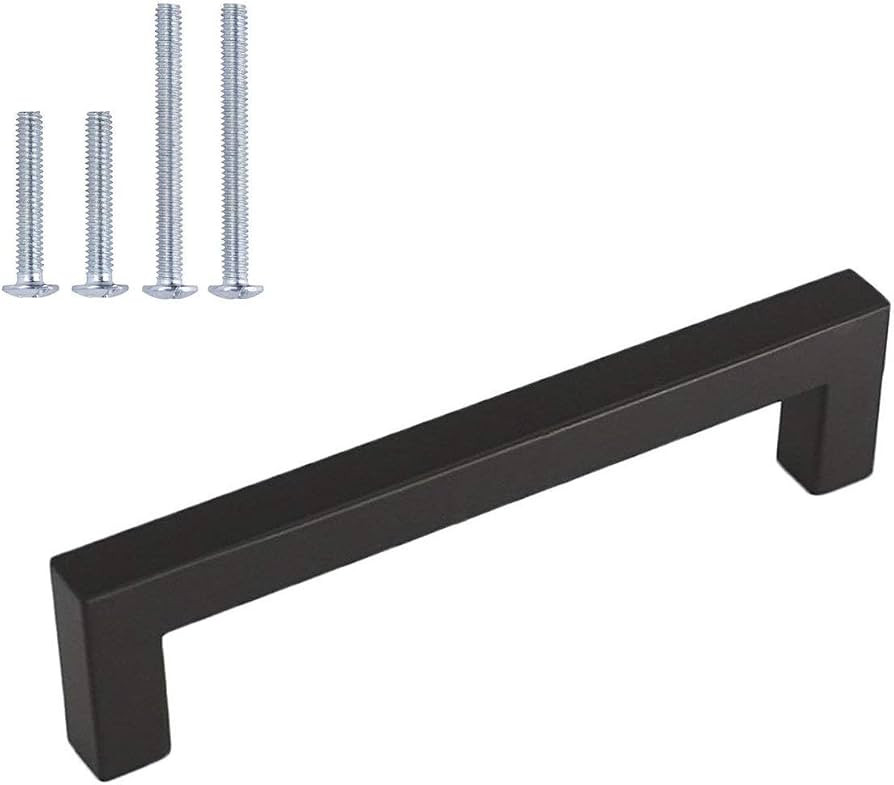 homdiy 30Pack Kitchen Cabinet Handles Black Drawer Pulls LSJ12BK 3-1/2in(90mm) Hole Centers Matte... | Amazon (US)