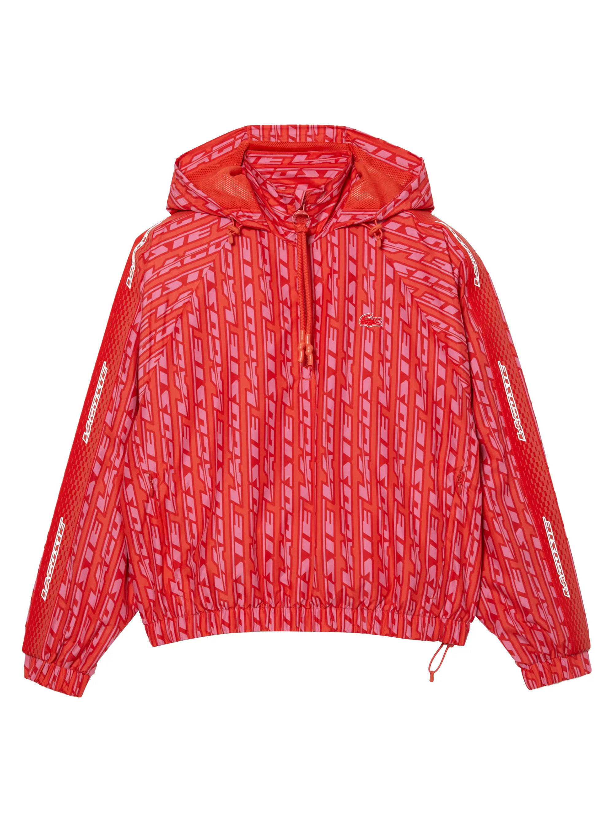 Shop Lacoste Printed Hooded Parka Jacket | Saks Fifth Avenue | Saks Fifth Avenue