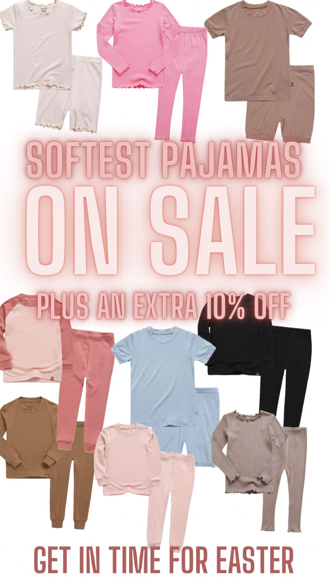 Pajamas on sale plus an extra 10% off. Order to get here in time for Easter 

#LTKFestival #LTKSeasonal #LTKkids