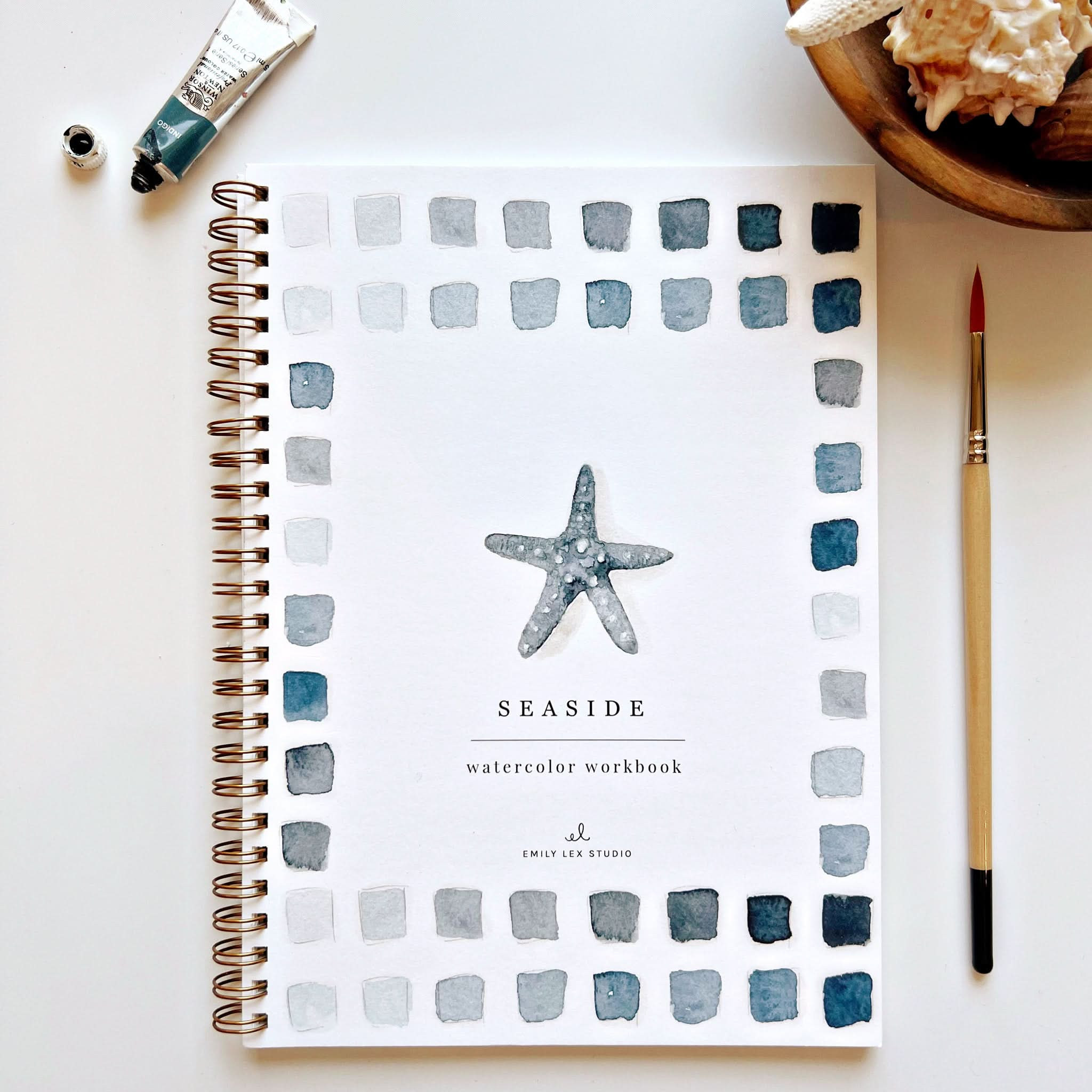 seaside watercolor workbook | Emily Lex Studio