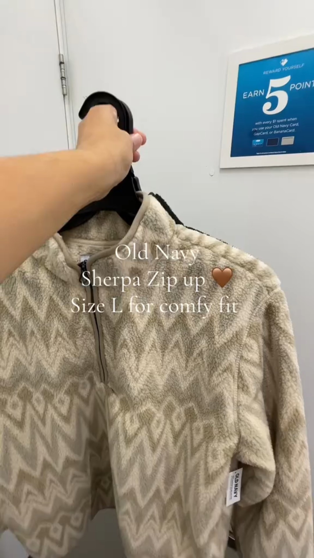 Old navy Sherpa comfy zip up jacket size L for comfy fit 

#LTKHoliday #LTKSaleAlert #LTKMidsize