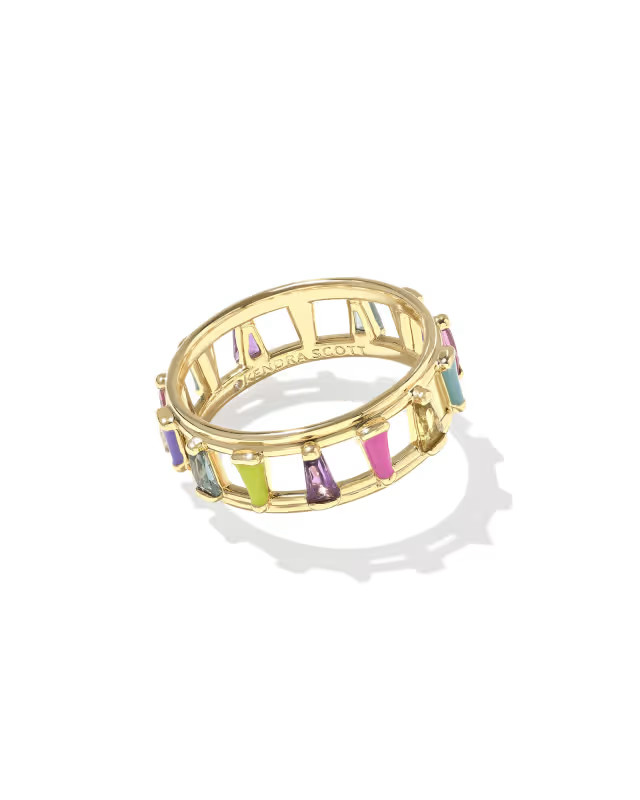 Kelsey Gold Band Ring in Multi Mix | Kendra Scott