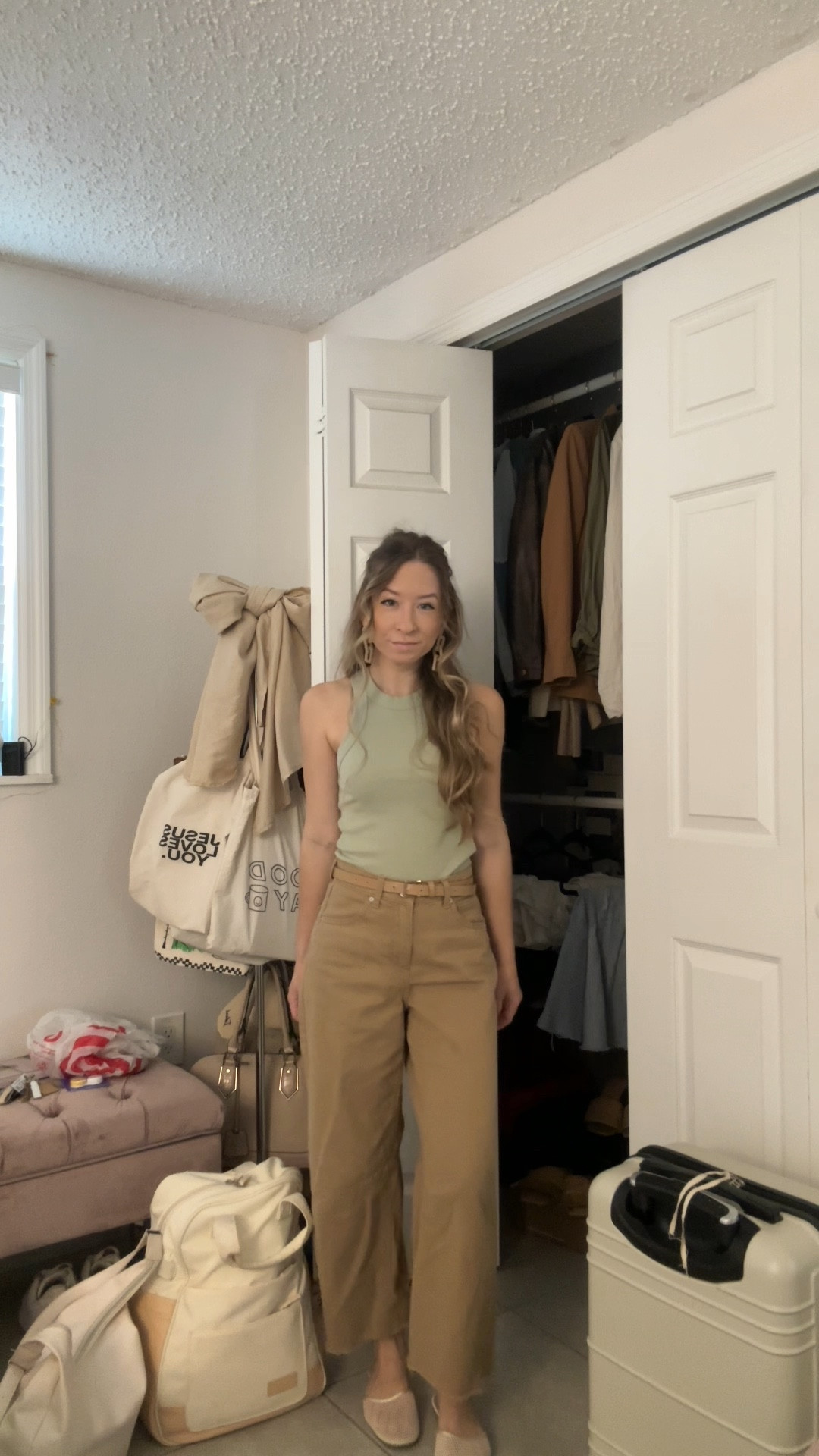 Casual spring and summer outfit with khaki pants and a tank!

#LTKSeasonal #LTKootd