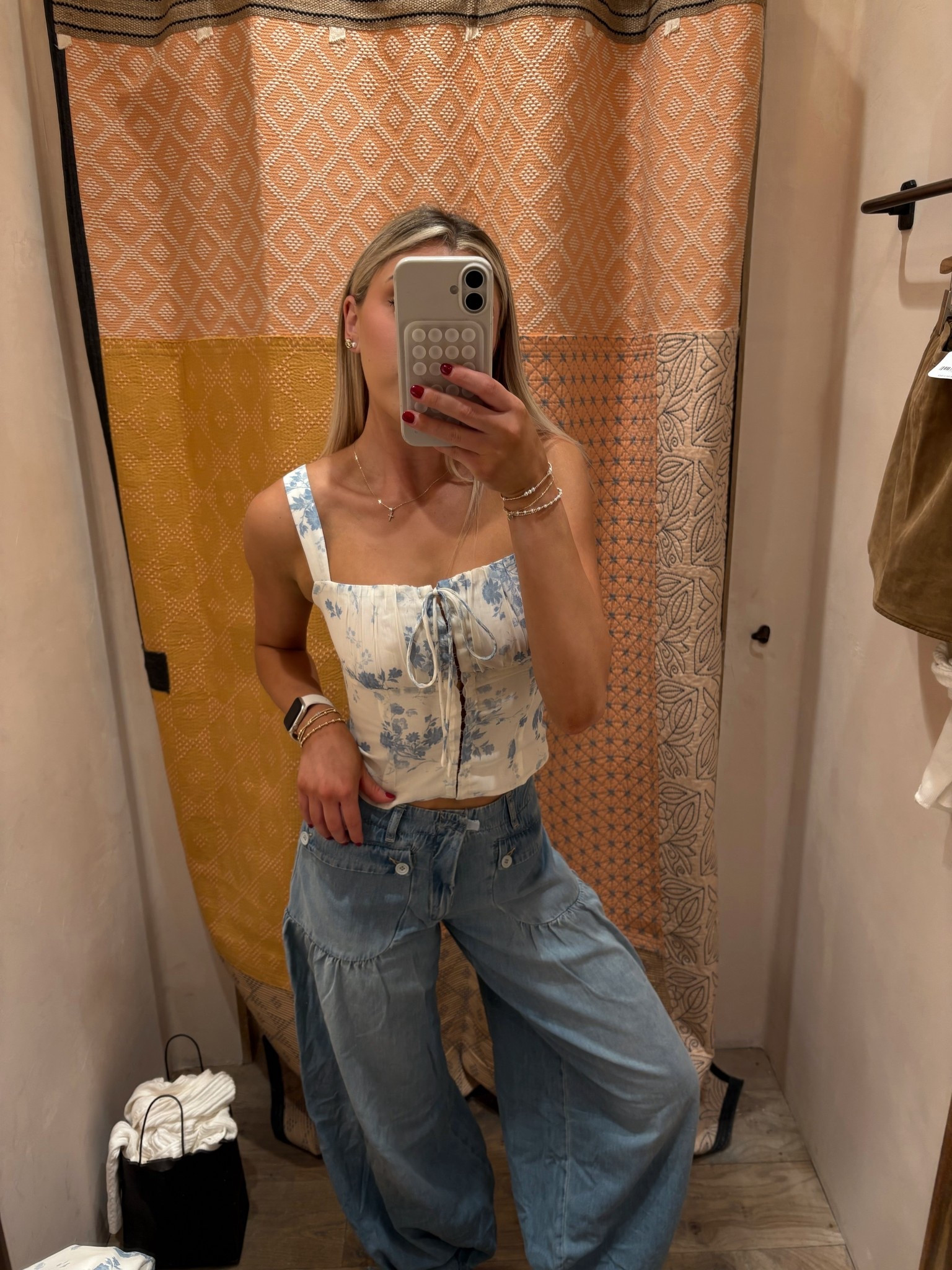 These Free People denim balloon pants are ADORABLE! Adjustable at the bottom, soft material & so flattering. Comes in multiple colors! Wearing a size 26 (size one size up) 🤍

#LTKStyleTip