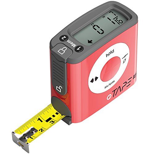 eTape16 ET16.75-DB-RP Digital Tape Measure, 16', Red, Inch and Metric | Amazon (US)