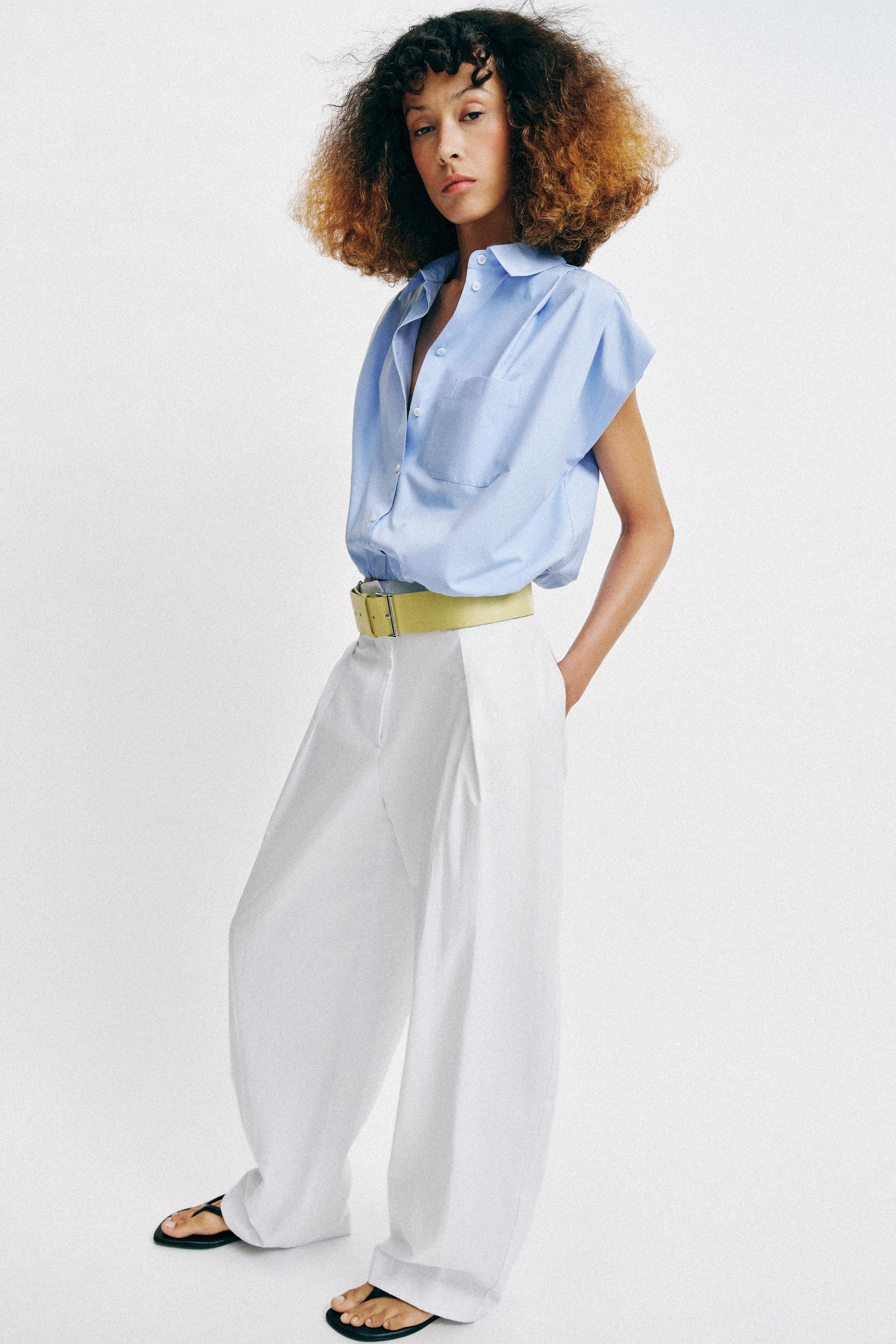 BALLOON CROPPED SHIRT | Zara US