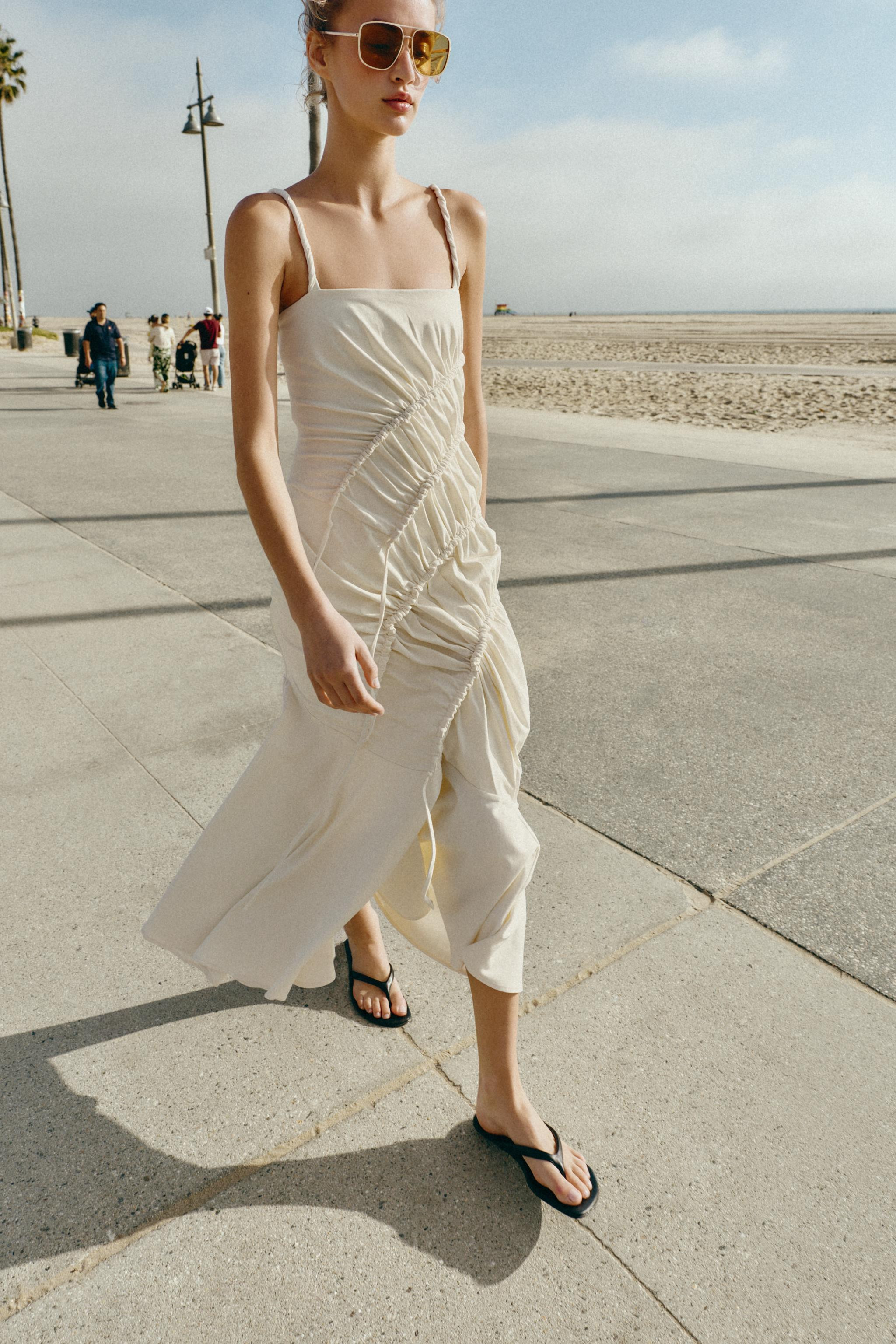 LONG DRAPED DRESS | Zara US