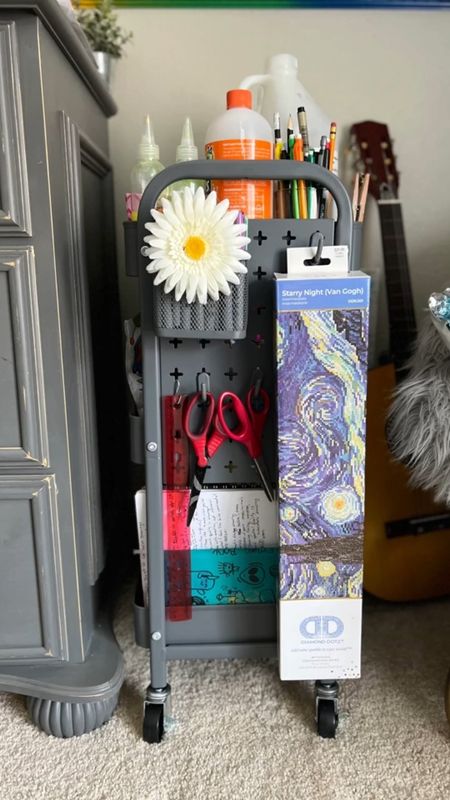 This cart works perfectly in my daughter’s room to hold all of her arts and crafts supplies.  It fits perfectly between her dresser and chair and is easy to roll out of the way.  

#LTKhome #LTKfamily #LTKBacktoSchool