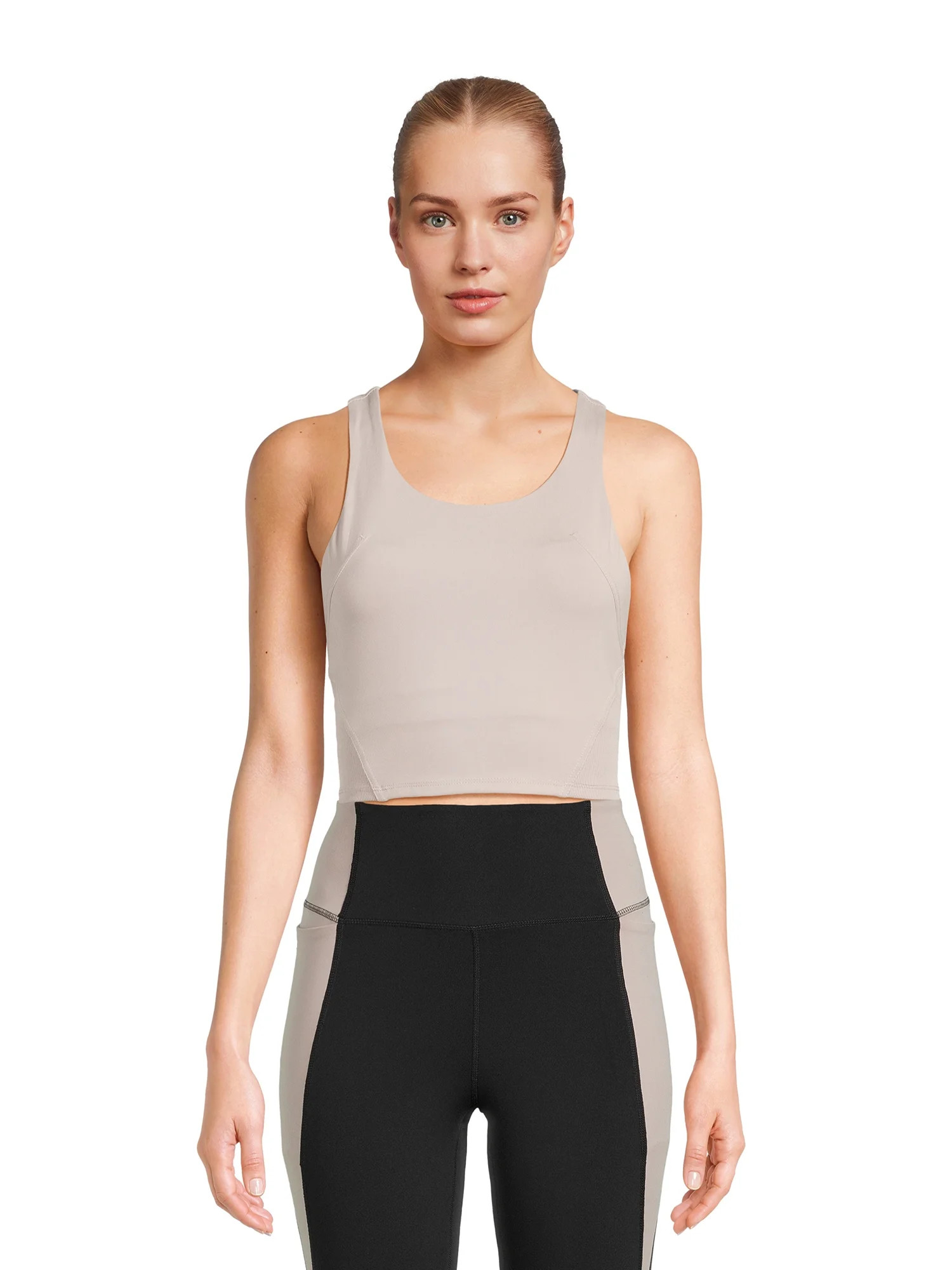 Avia Women's Ribbed Longline Racerback Bra Top, Sizes XS-XXXL | Walmart (US)