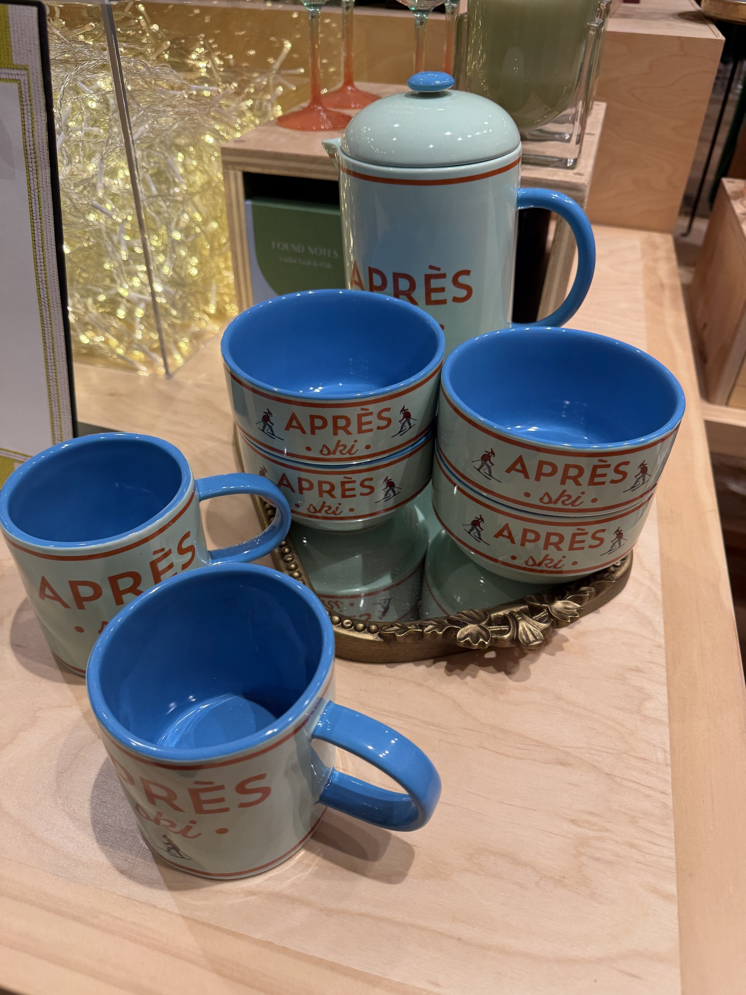 Apres Ski!  From Anthro!  Perfect for
Guests!
#apreski #kitchen #anthrohome

#LTKSeasonal #LTKHoliday #LTKHome