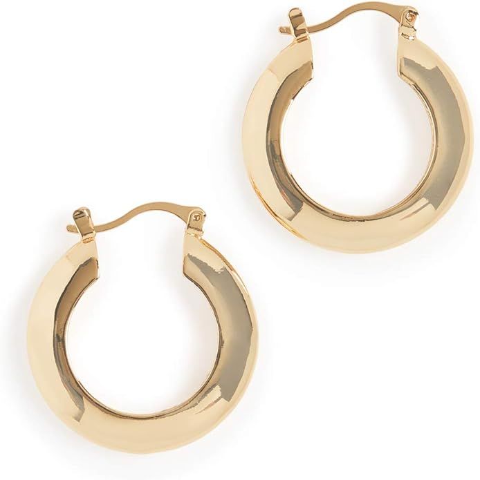 SHASHI Women's Gianna Small Hoop Earrings, Yellow Gold, One Size | Amazon (US)