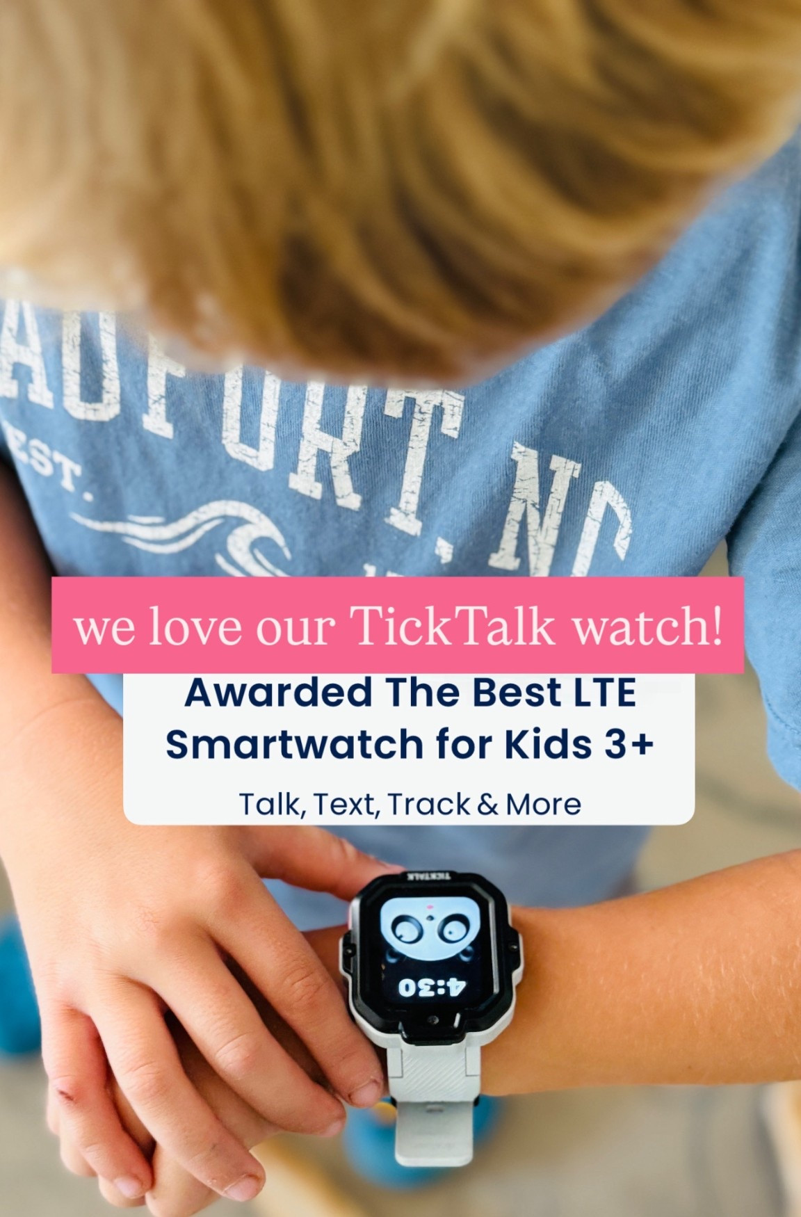 Fisher has had this watch a little over a month and it’s perfect for tracking him in our neighborhood. We can set it up to where he can only communicate with people we allow and you can download the app to see where your child is. 10/10 recommend! #kidfinds 