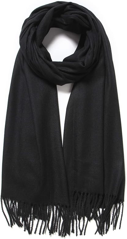 Cindy & Wendy Large Soft Cashmere Silky Pashmina Solid Shawl Wrap Scarf for Women | Amazon (US)
