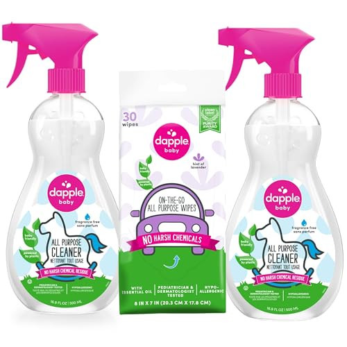 Dapple Baby - All Purpose Cleaning Spray & Wipes - 16.9 fl oz (2 Pk) | Amazon (US)