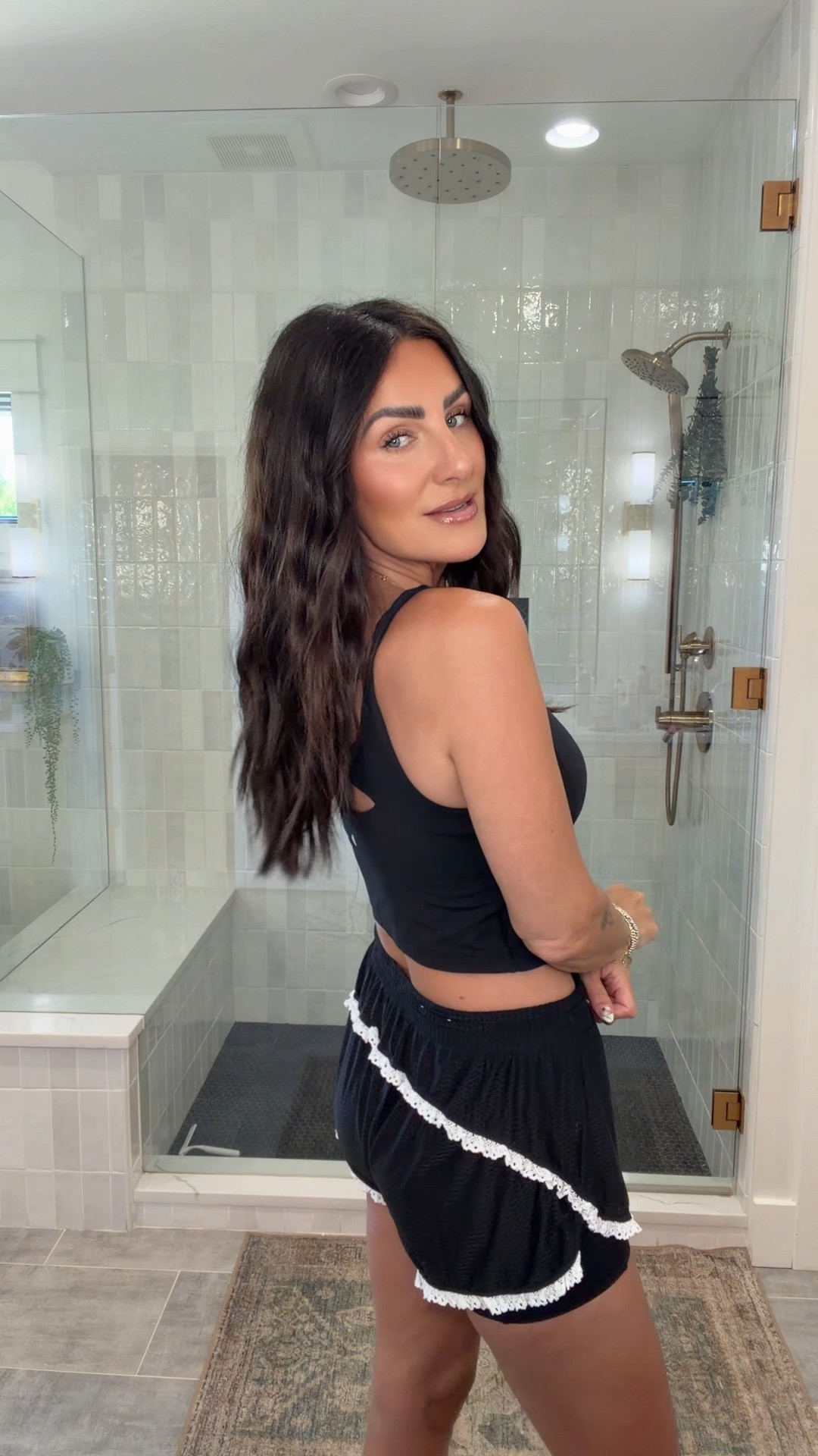 Athletic shorts with lace trim and biker shorts. Did a medium 

#LTKootd #LTKgrwm #LTKdayinmylife