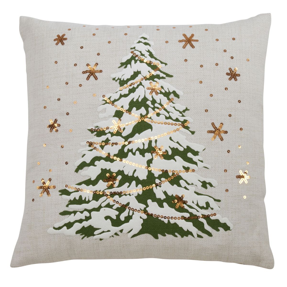 Saro Lifestyle Christmas Tree Throw Pillow With LED Lights | Target